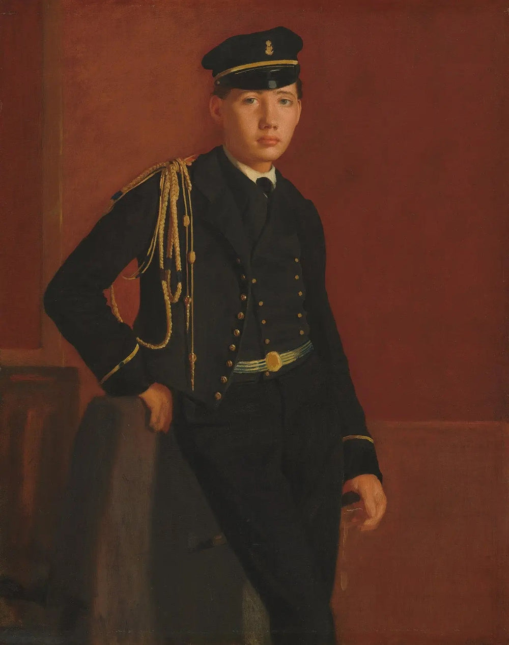 Achille De Gas en uniforme de cadet - Edgar Degas image 1 copie peinte à la main à l’huile