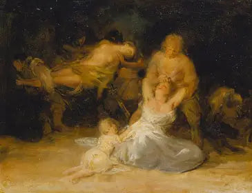 Acte de violence contre deux femmes - Francisco de Goya