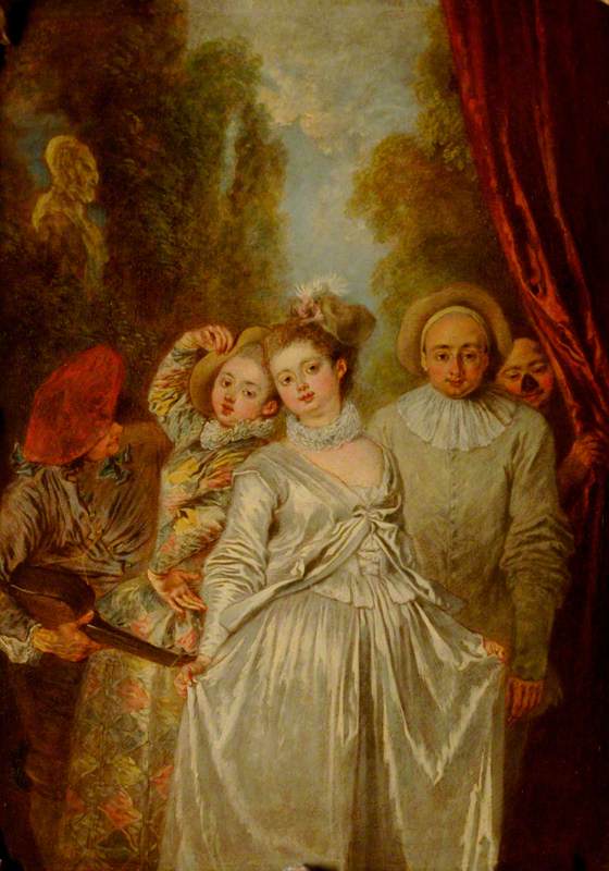 Acteurs de la troupe italienne - Antoine Watteau