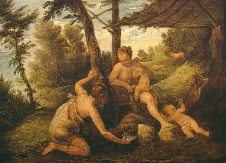 Adam et Ève après l'expulsion (d'après Paolo Véronèse et son atelier) - David Teniers le Jeune