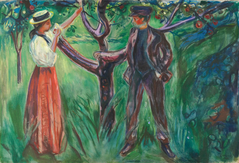 Adam et Ève - Edvard Munch
