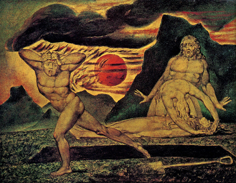 Adam et Ève trouvant le corps d'Abel - William Blake