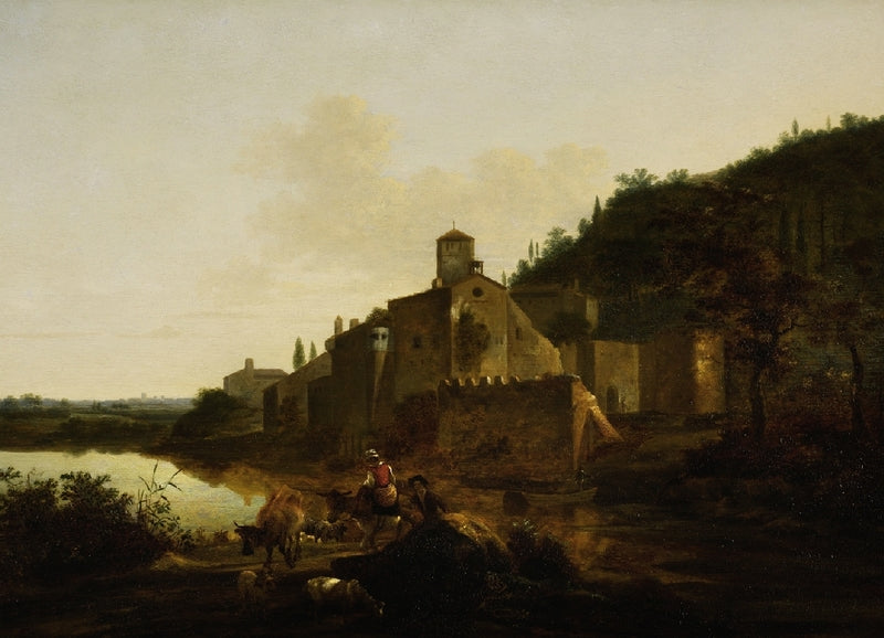 Paysage italien avec cavaliers - Adam Pynacker