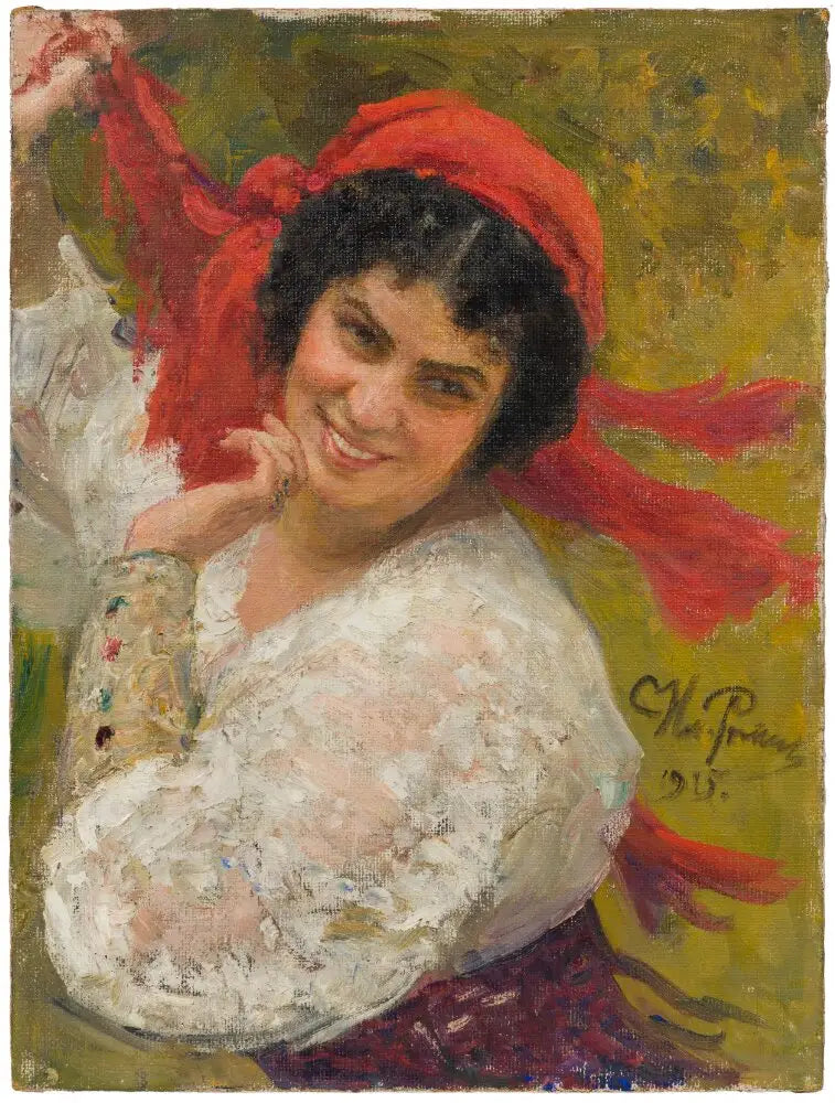 Adelaide von Skilondz, 1882-1969, opératrice, pédagogue, cadeau avec Vladislav Skilondz - Ilya Repin
