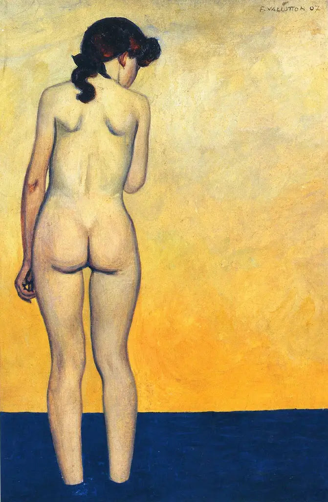 Adolescente entrant dans l'eau - Félix Vallotton
