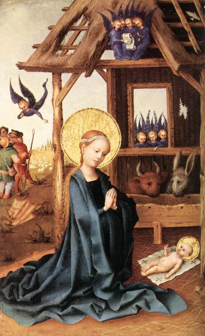 Adoration de l'Enfant Jésus - Stefan Lochner