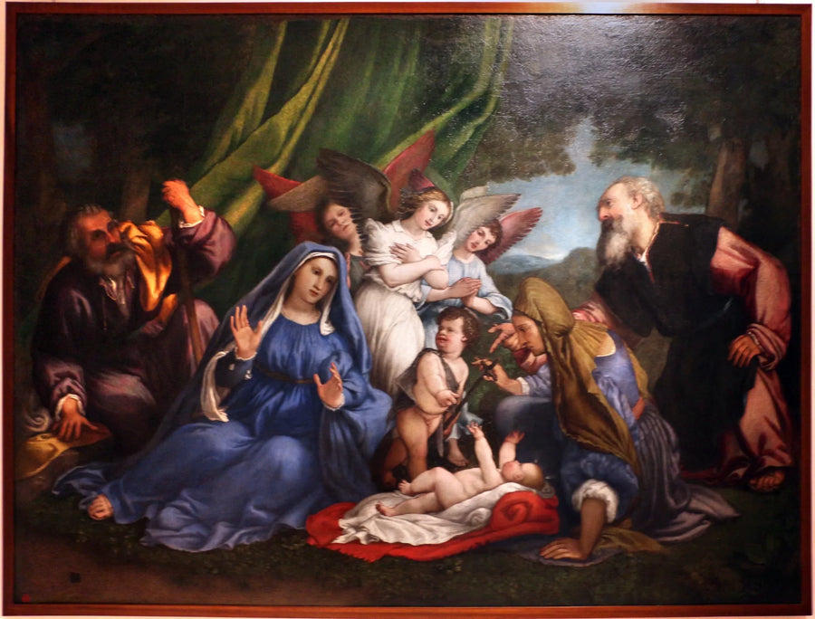 Adoration de l'enfant - Lorenzo Lotto