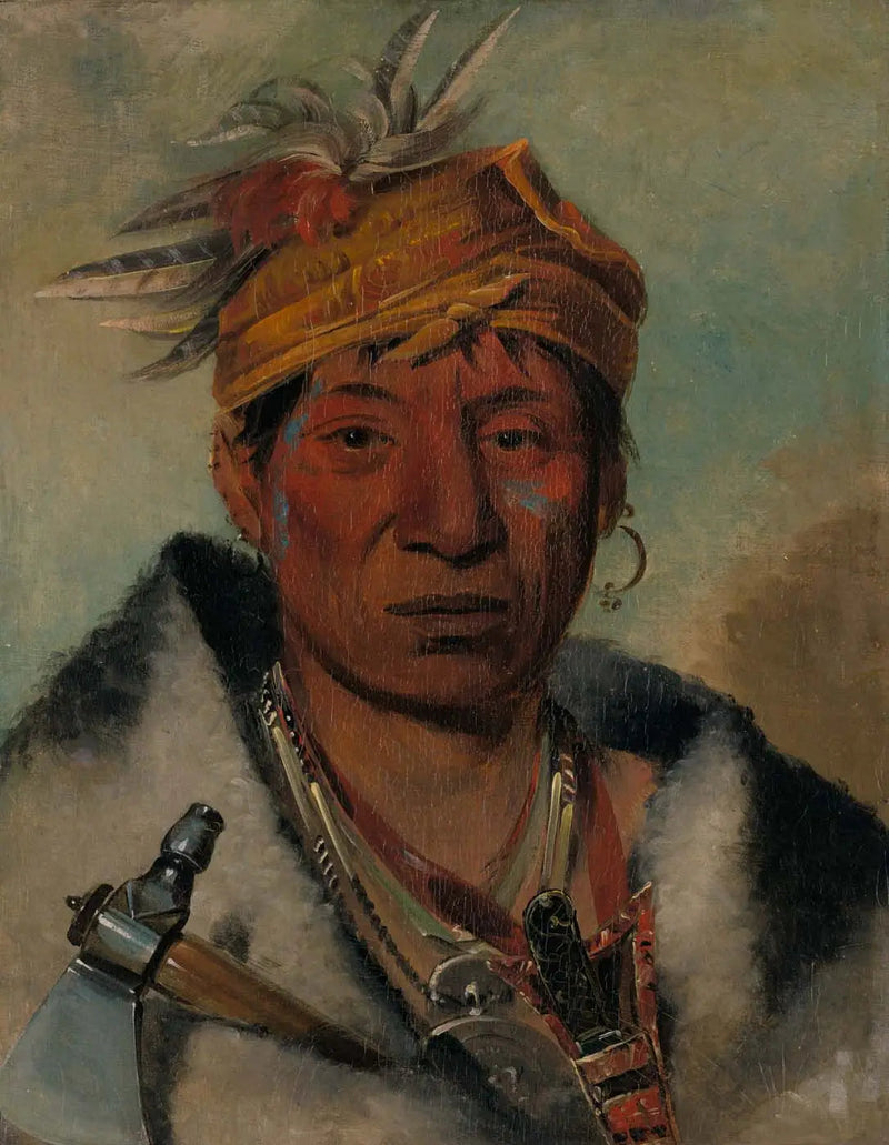 Ah-yaw-ne-tak-oár-ron, un guerrier - George Catlin