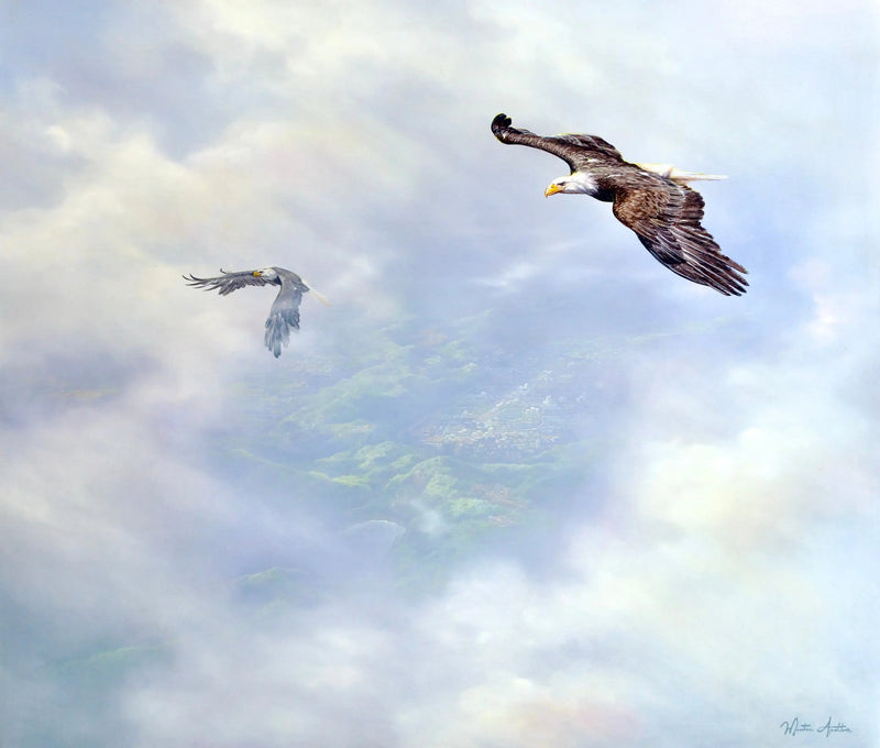 Aigles en Vol | 200 x 170 cm