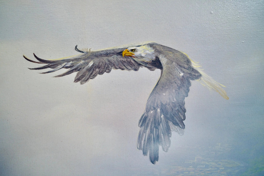 Aigles en Vol | 200 x 170 cm image 12 reproduction réalisée par Alpha Reproduction