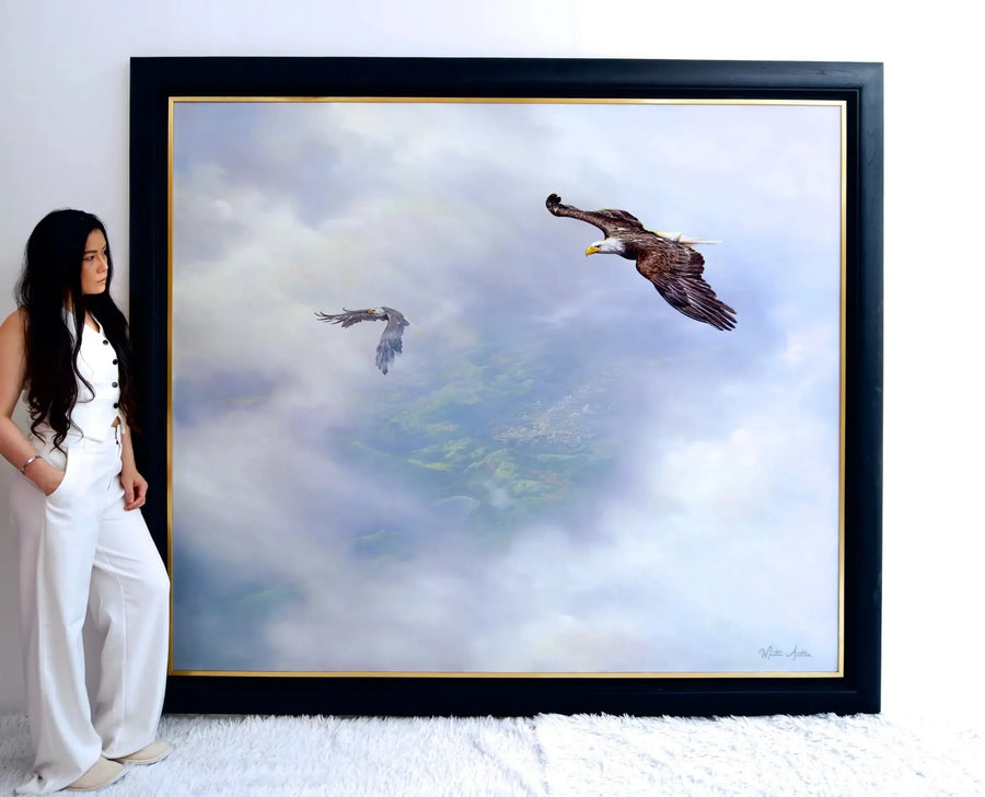 Aigles en Vol | 200 x 170 cm