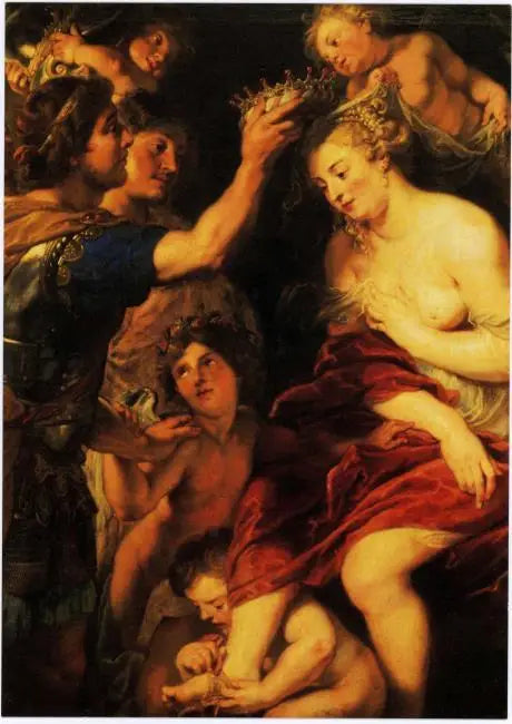 Alexandre et Roxane - Peter Paul Rubens image 1 tableau peint à l’huile sur toile