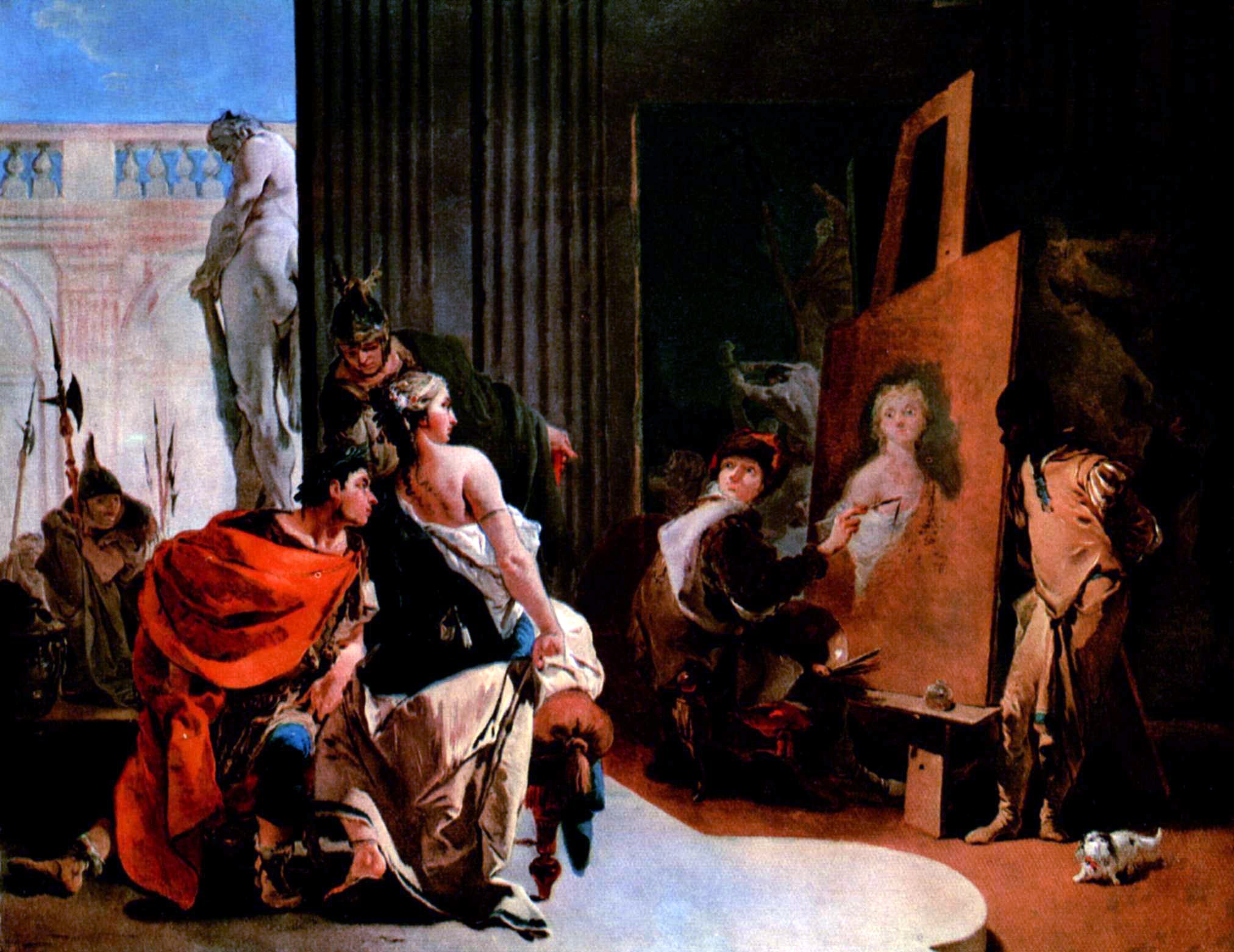 Alexandre le Grand et Campaspe à l'atelier d'Apelle - Giovanni Battista Tiepolo