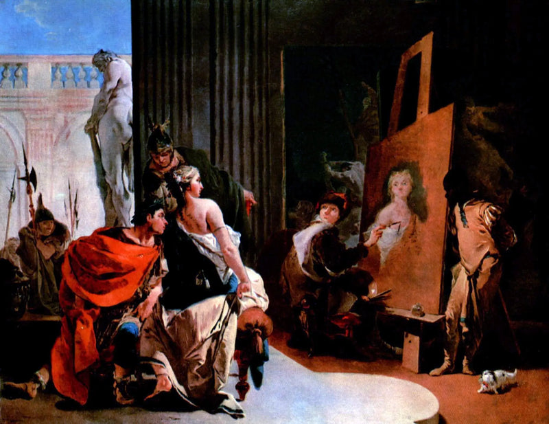 Alexandre le Grand et Campaspe à l'atelier d'Apelle - Giovanni Battista Tiepolo