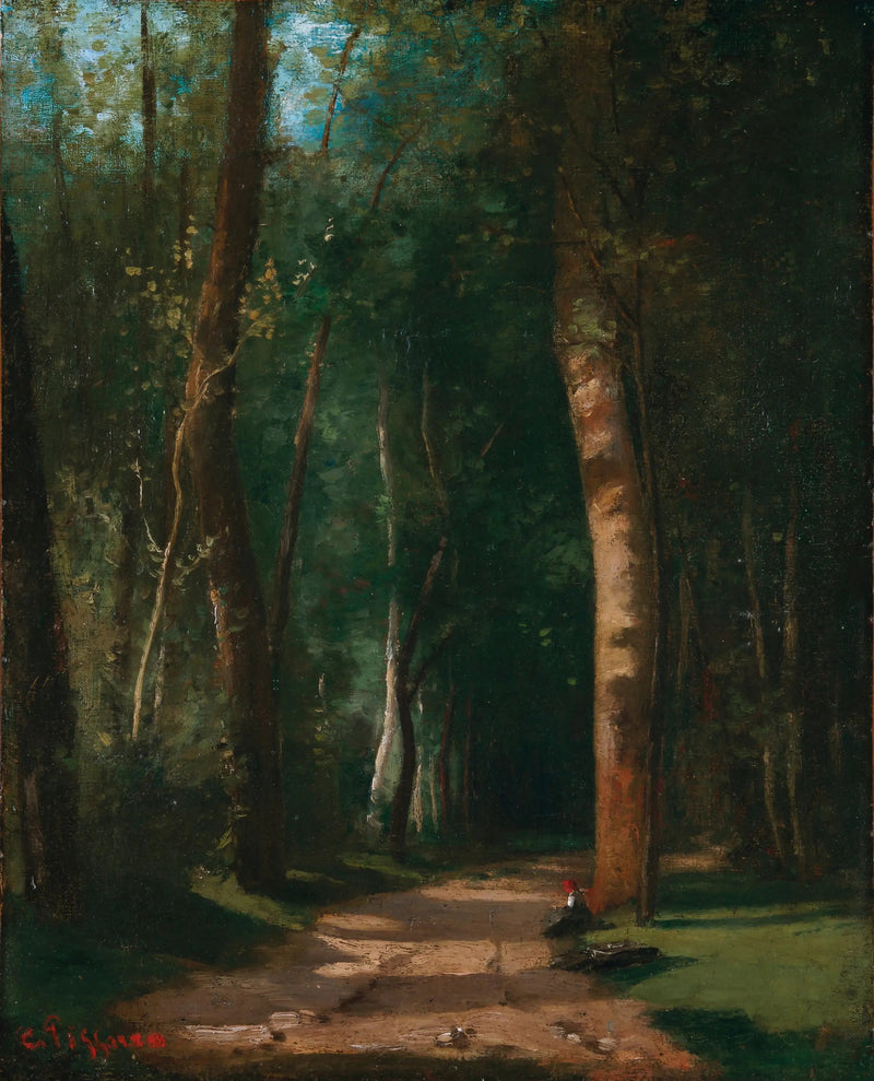 Allée dans une forêt - Camille Pissarro