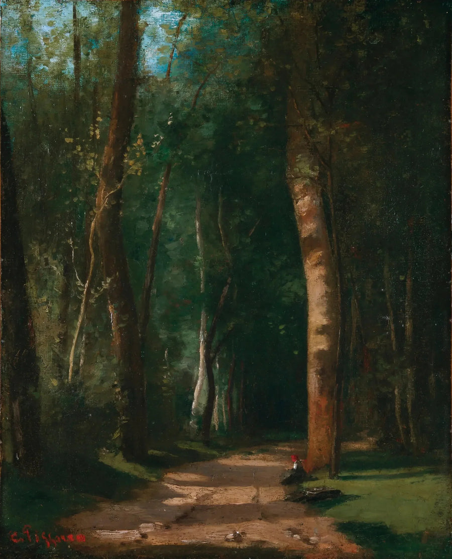 Allée dans une forêt - Camille Pissarro