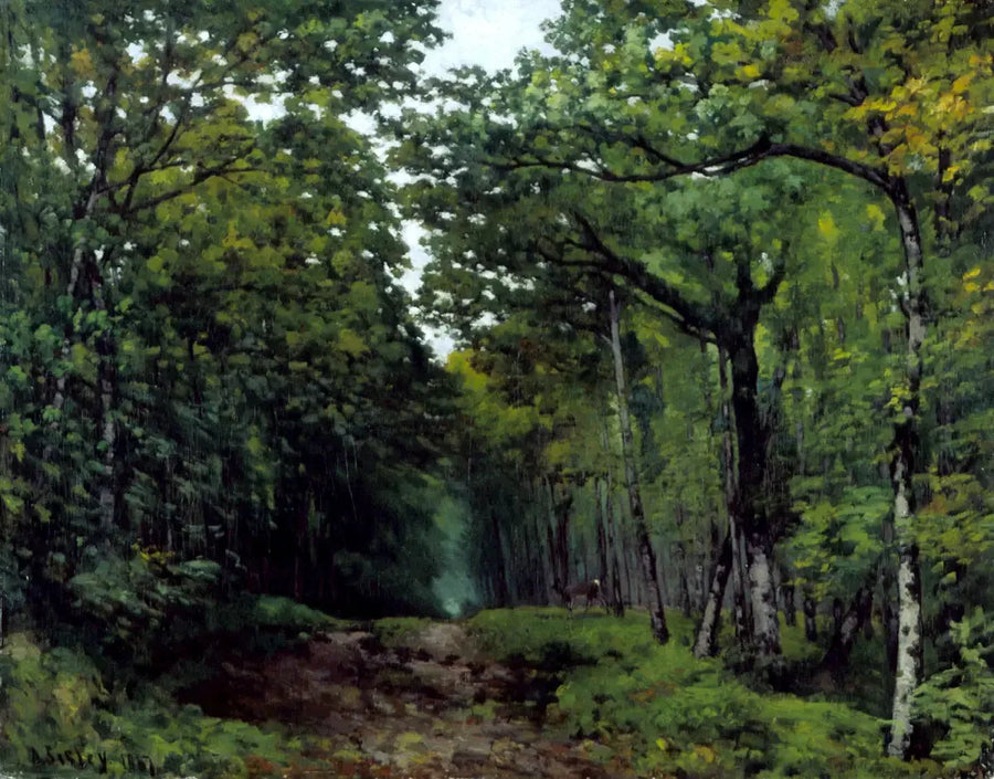 Allée de châtaigniers près de La Celle Saint-Cloud - Alfred Sisley
