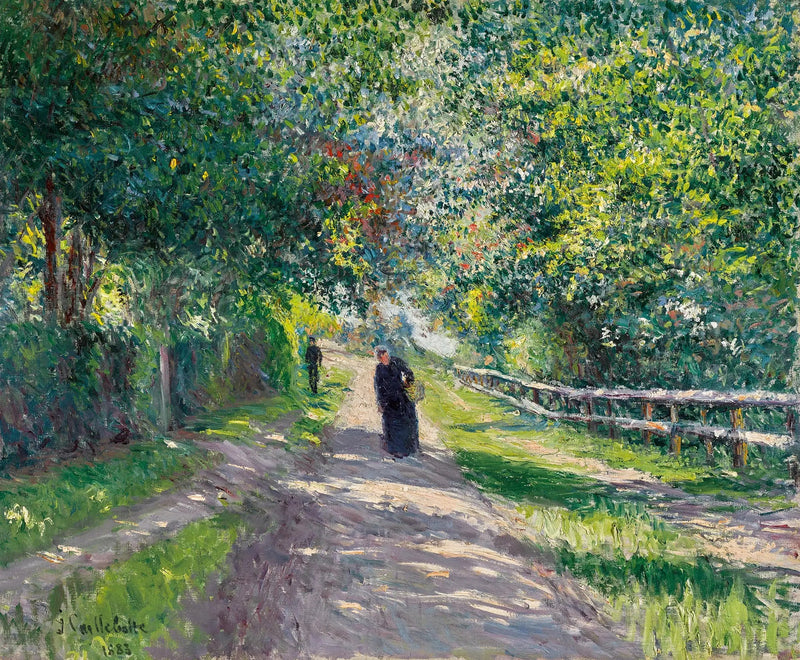 Allée de la Villa des Fleurs à Trouville - Gustave Caillebotte