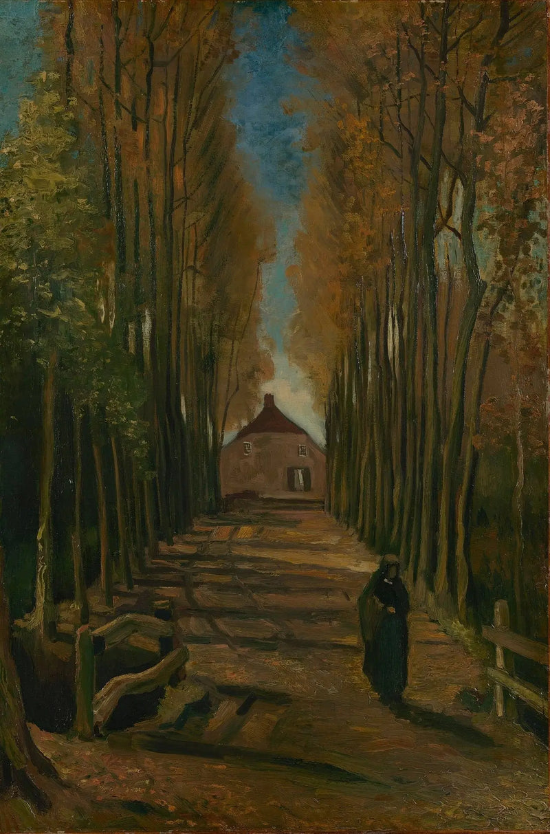 Allée des Peupliers en Automne - Vincent van Gogh