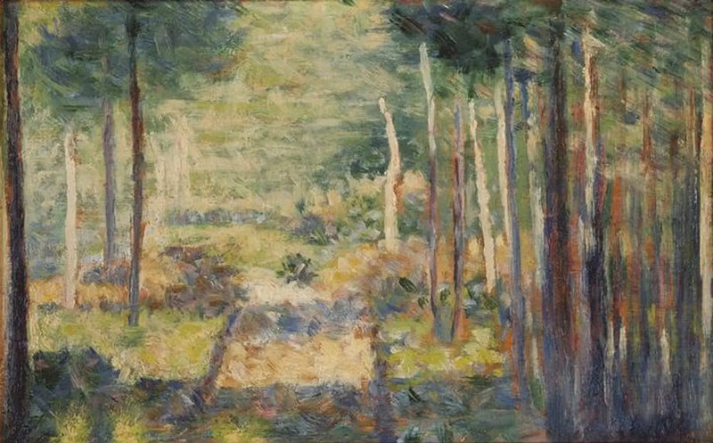 Allée en forêt, Barbizon - Georges Seurat