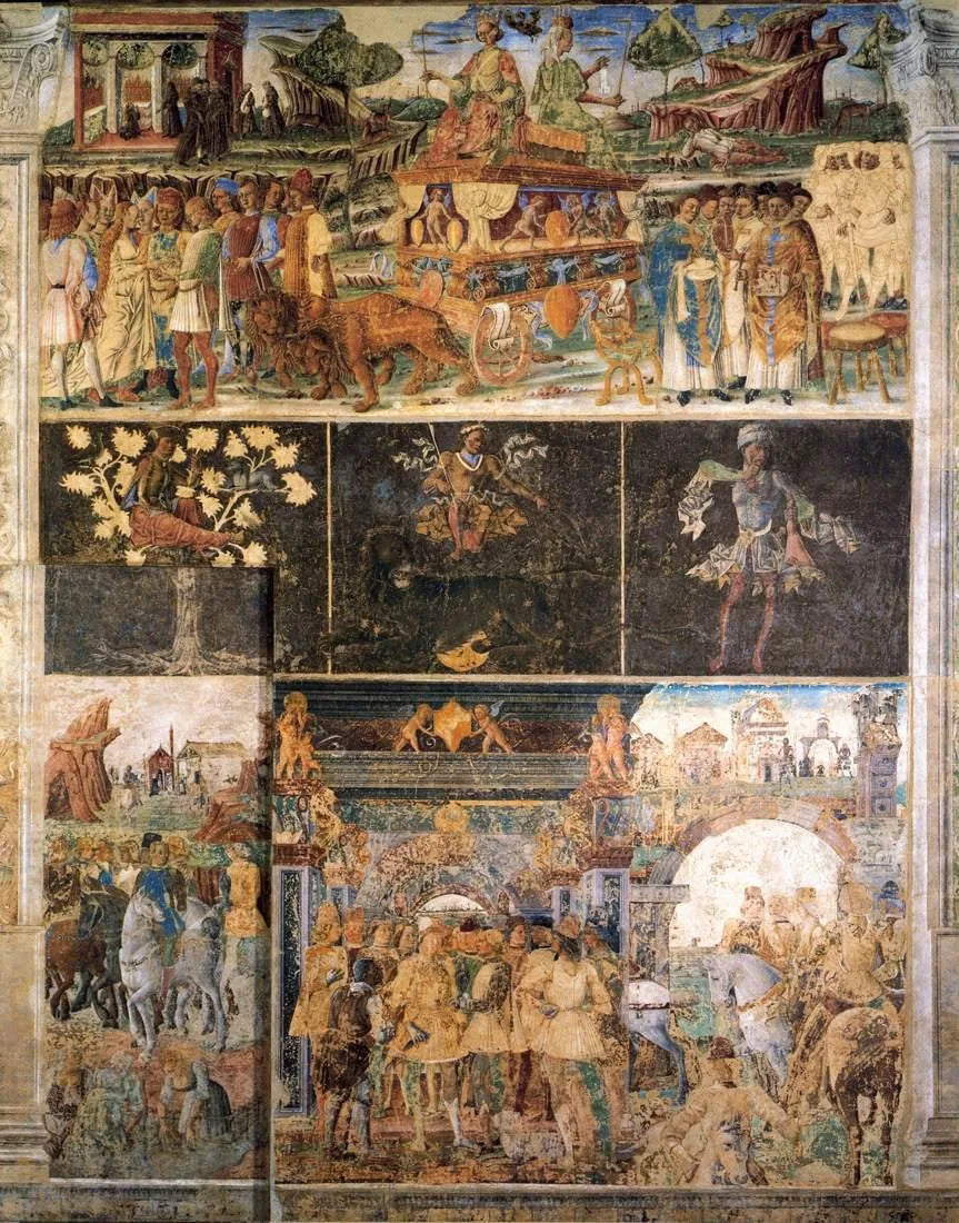 Allégorie de juillet : Triomphe de Jupiter et Cybèle - Cosmè Tura