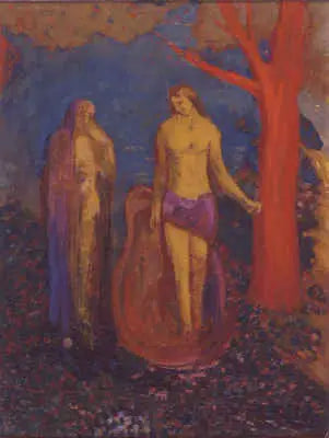 Allégorie : un arbre rouge non rougi par le soleil - Odilon Redon