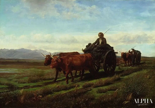 Going to Market - Rosa Bonheur - Reproductions de tableaux et peintures haut de gamme