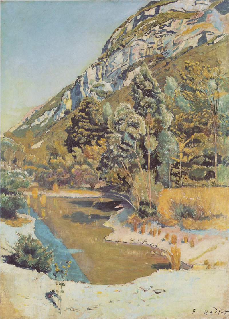 Am Fuss des Petit Salève - Ferdinand Hodler