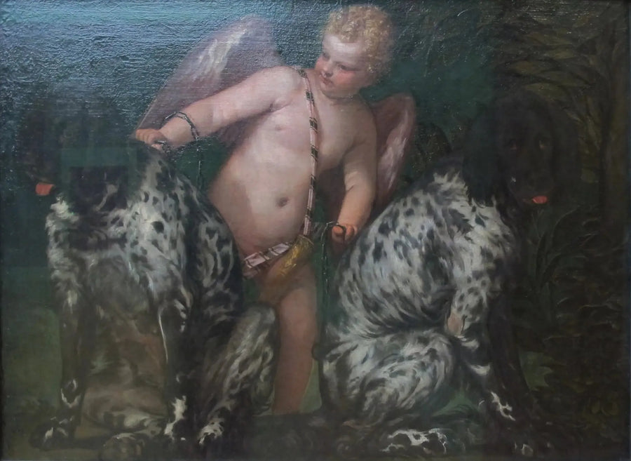 Amor mit zwei Hunden - Paul Véronèse