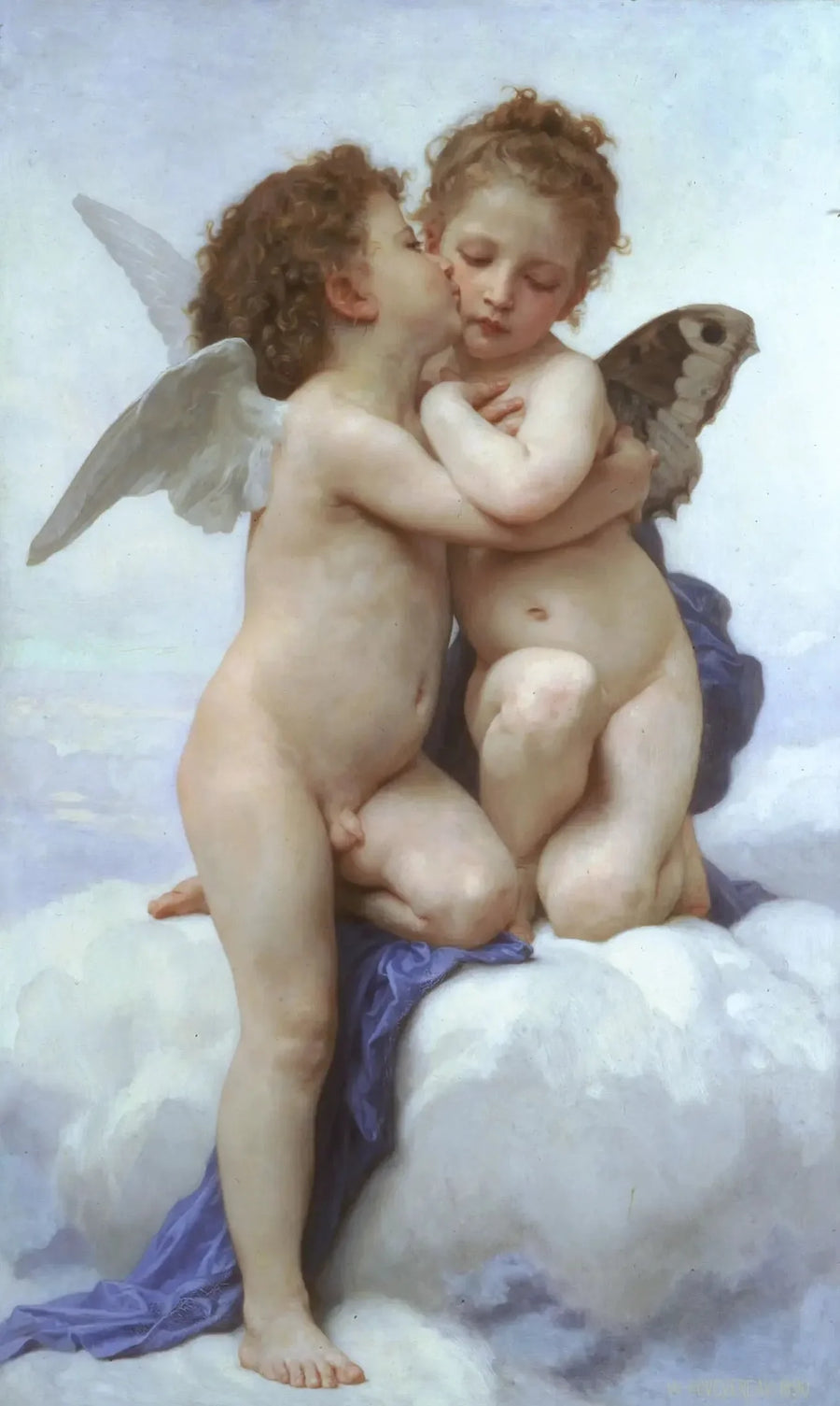 Amour et Psyché, enfants - Bouguereau