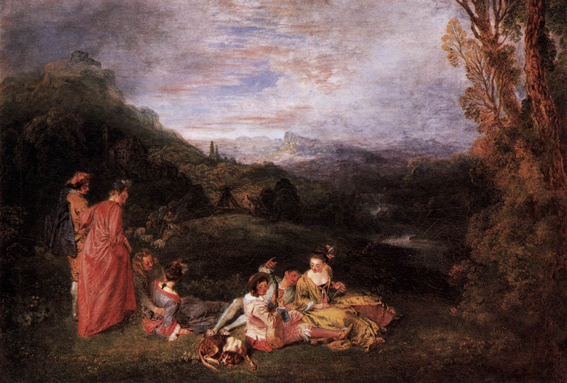 Amour paisible - Antoine Watteau