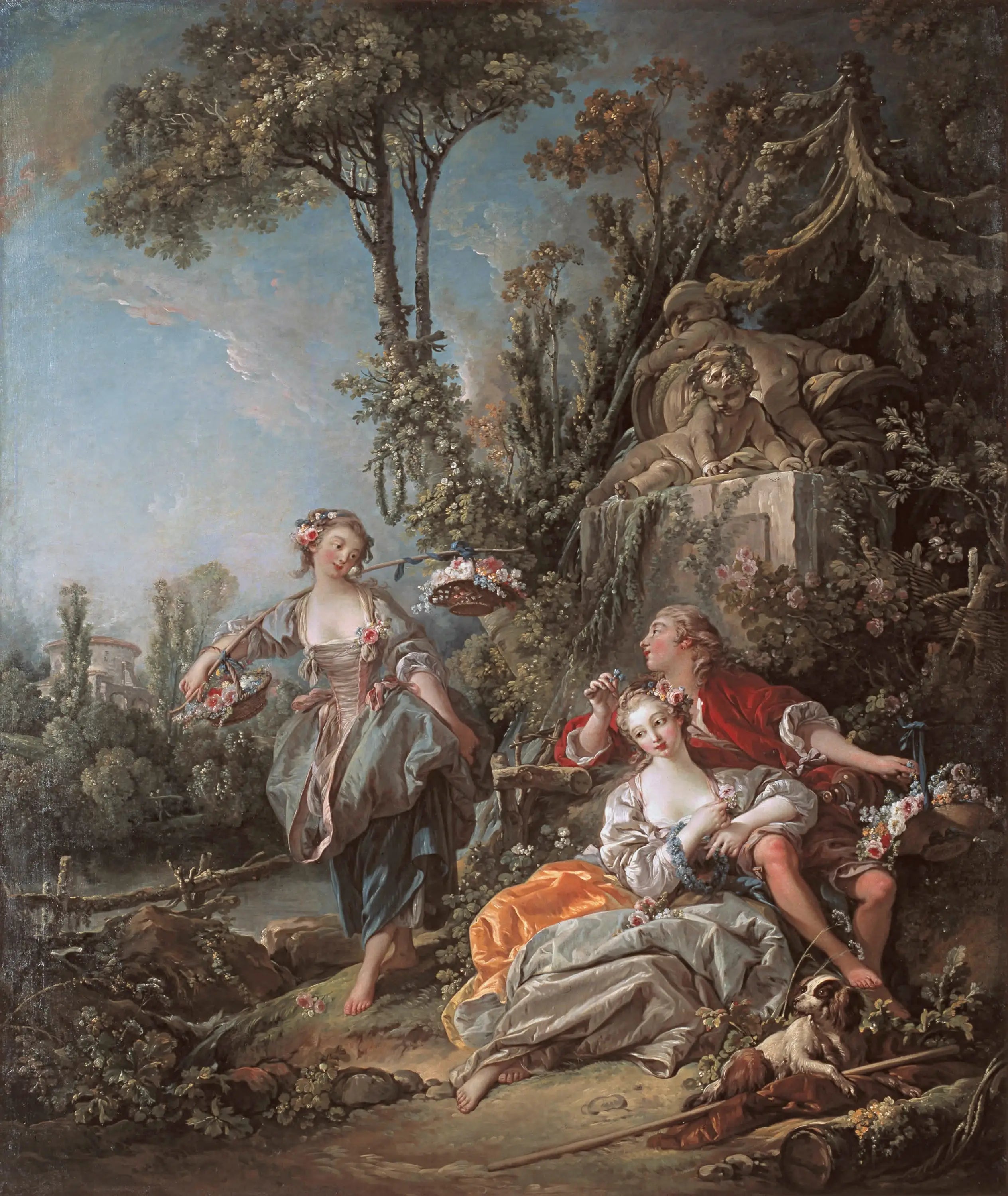 Amoureux dans un parc - François Boucher - Alpha Reproduction