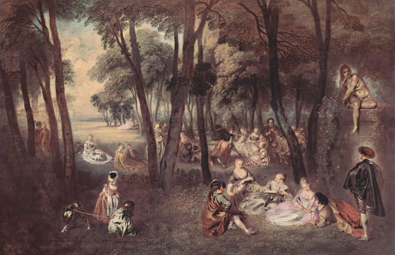 Amusements Champêtres - Antoine Watteau
