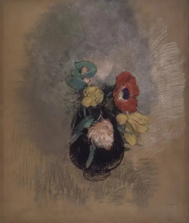 Anémones et Tulipes - Odilon Redon