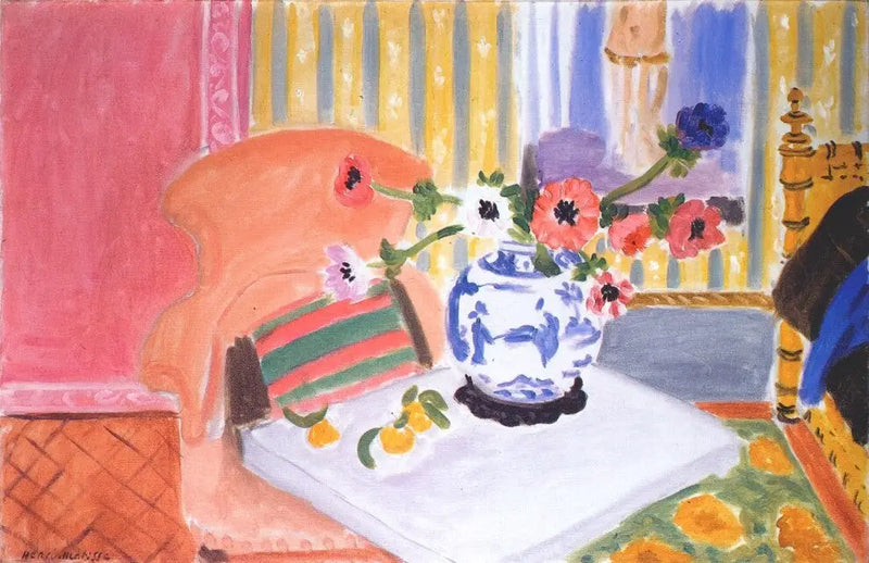 Anémones et Vase chinois - Henri Matisse