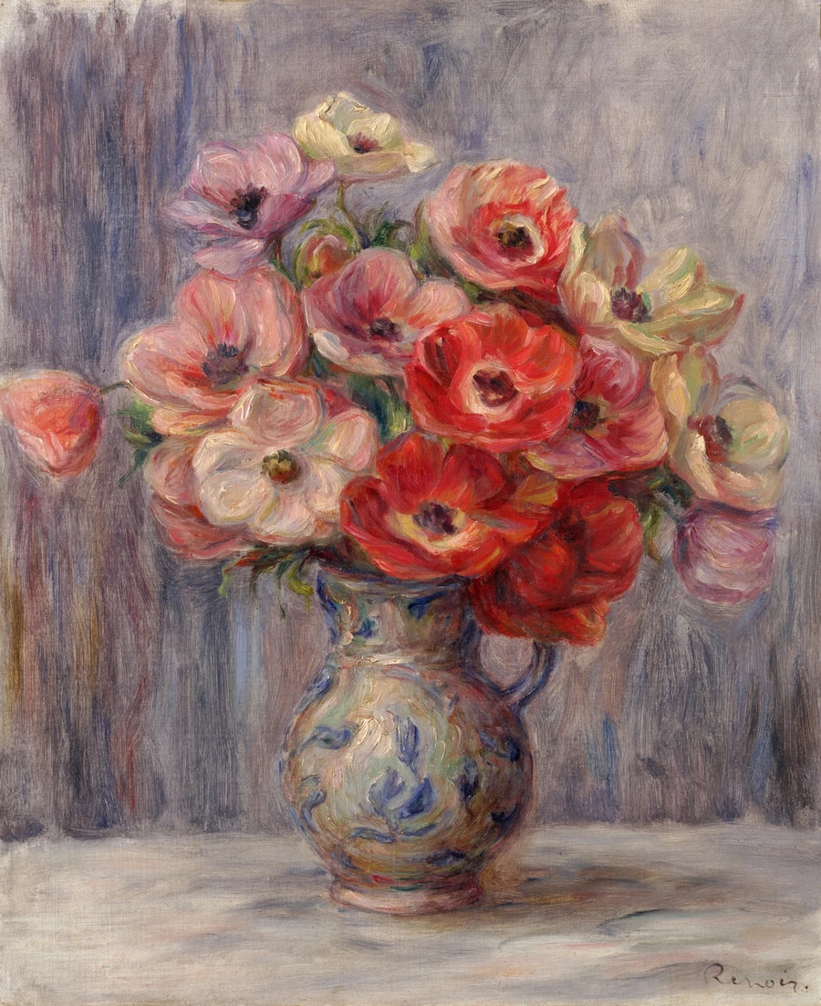 Anémones, vers 1883-1890 – Pierre-Auguste Renoir