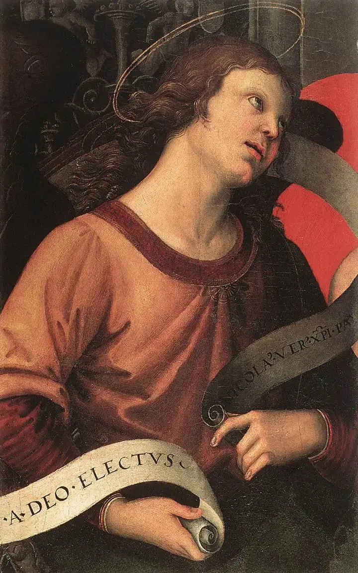 Ange tenant un phylactère - Raphaël Sanzio