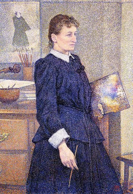 Anna Boch dans son atelier, 1893 - Théo van Rysselberghe