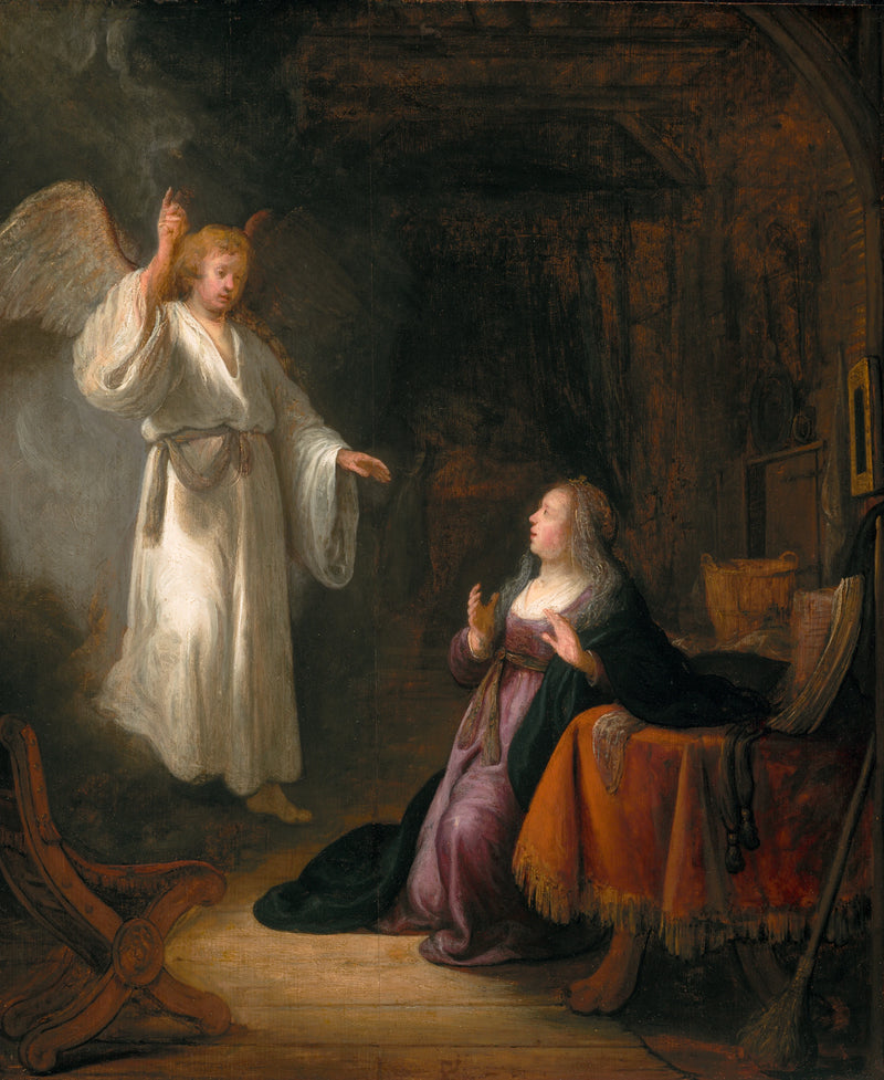 L’Annonciation – école de Rembrandt, vers 1650–1655