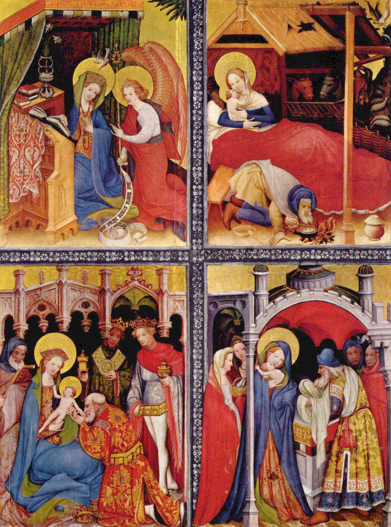 Annonciation, Naissance, Adoration et Présentation - Conrad von Soest