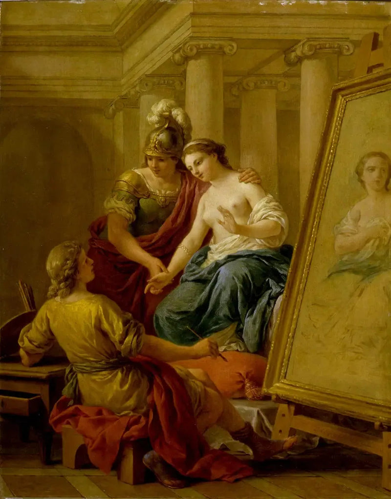 Apelle tombant amoureux de Campaspe - Louis Jean François Lagrenée