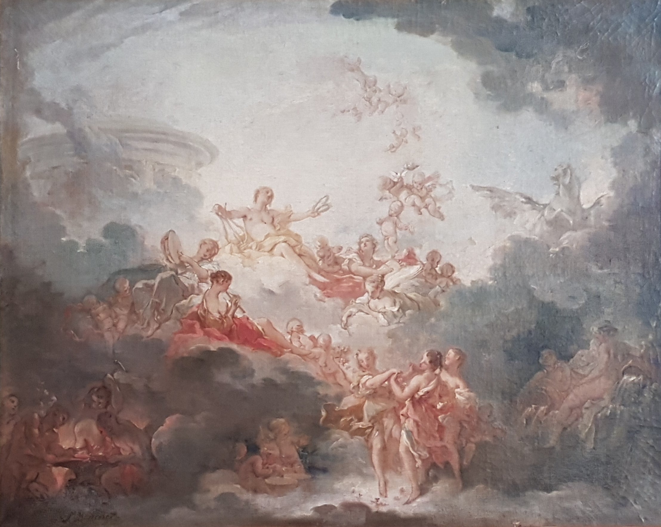 Apollon couronnant les arts - François Boucher