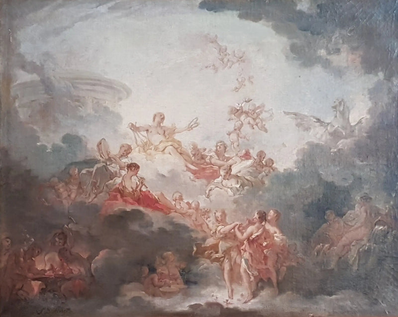 Apollon couronnant les arts - François Boucher