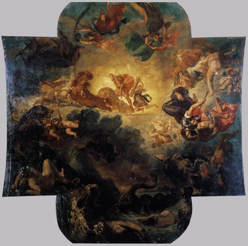 Apollon vainqueur du serpent Python - Eugène Delacroix