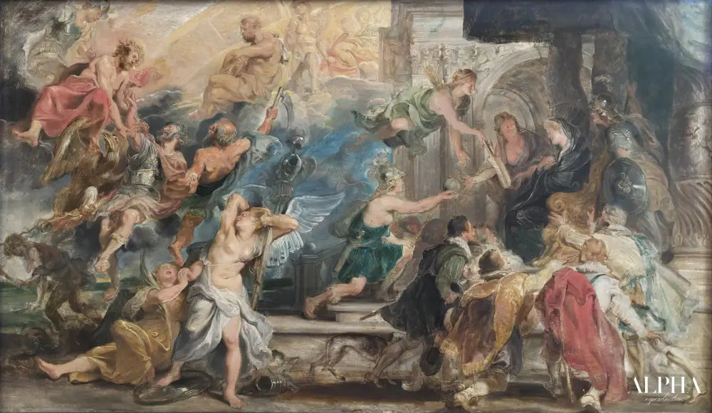 Apothéose Henri IV - Peter Paul Rubens - Reproductions de tableaux et peintures haut de gamme