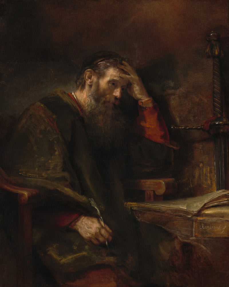 L’Apôtre Paul – Rembrandt et atelier, vers 1657