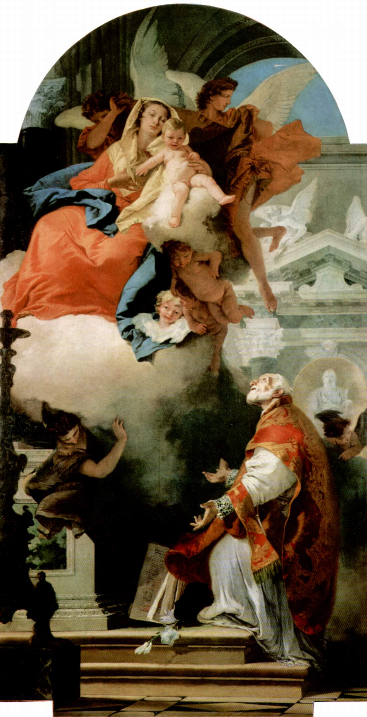 Apparition de la Vierge à Saint Filippo Neri - Giovanni Battista Tiepolo