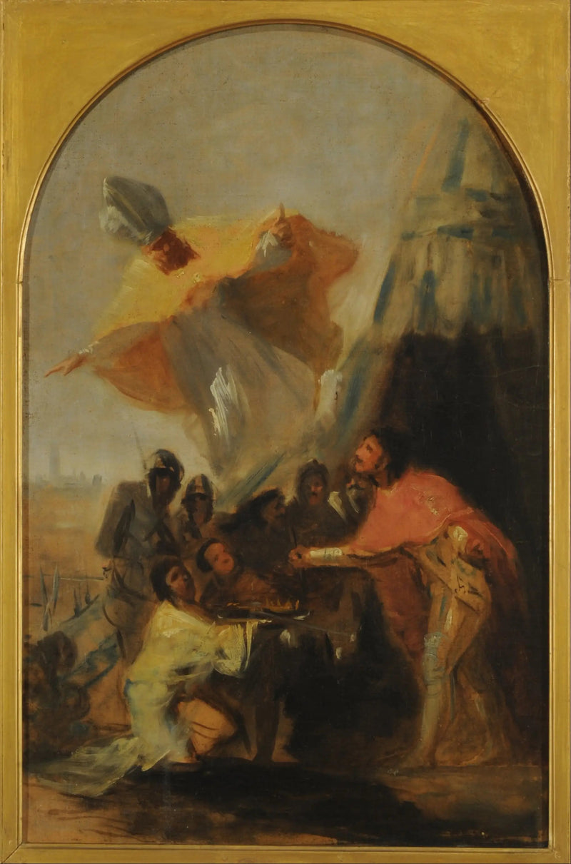 Apparition de saint Isidore à saint Ferdinand, roi, devant les murs de Séville - Francisco de Goya