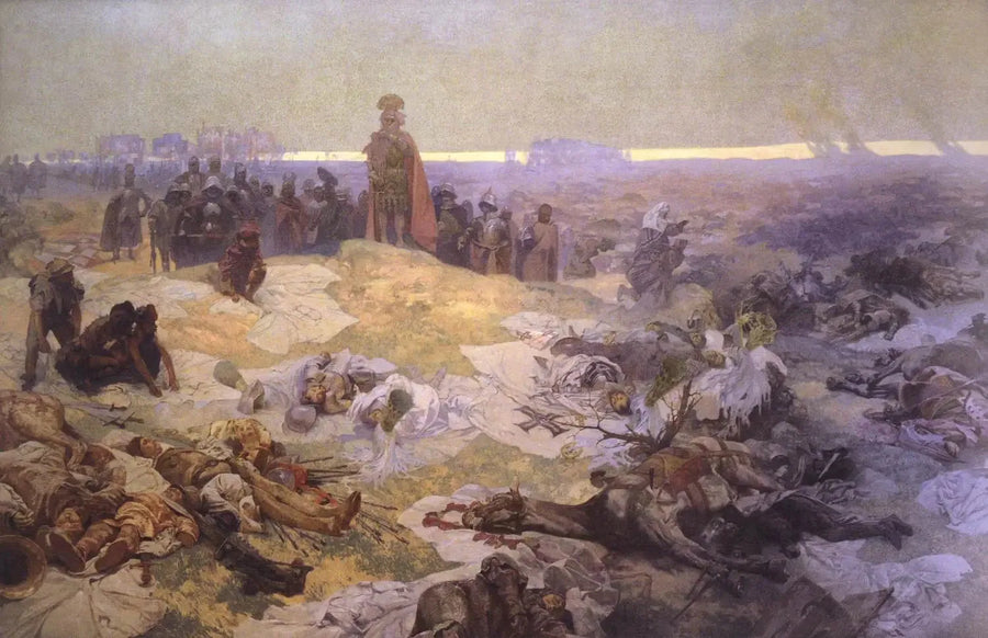 Après la Bataille de Grunwald - Alphonse Mucha