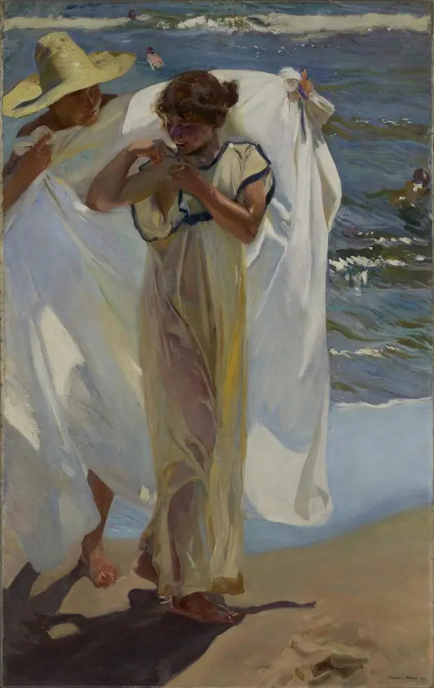 Après le bain - Joaquín Sorolla